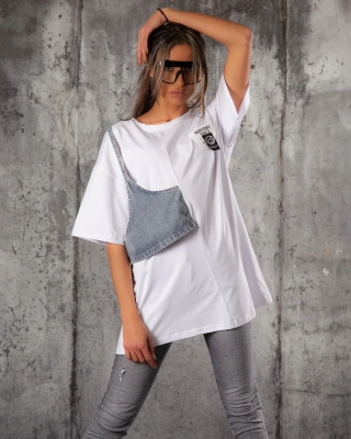 Rochie-tricou Our Life, Alb Culoare