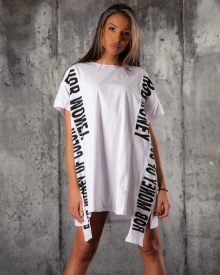 Rochie-tricou Sunshine Coast, Alb Culoare