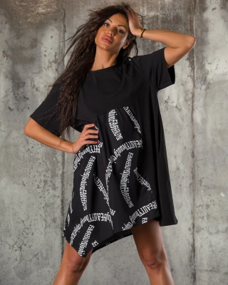 Rochie Writing On The Wall, Culoare negru