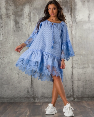 Rochie Finish, Culoare albastru deschis