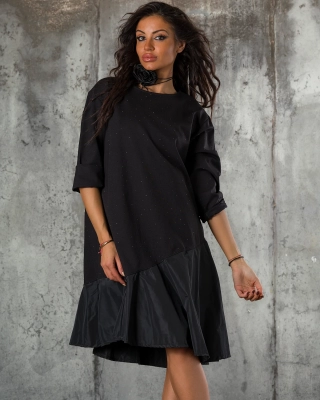 Rochie cu pietricele Diamonds In The Sky, Culoare negru