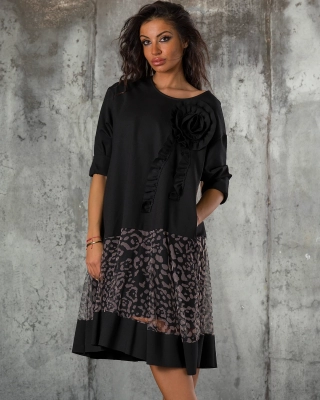 Rochie Imprinted, Culoare negru