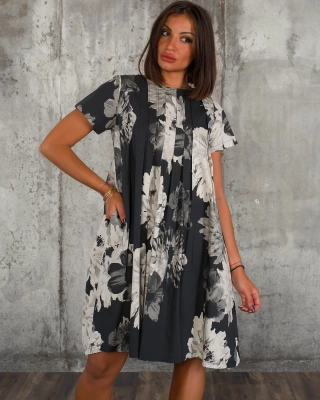 Rochie Preston, Negru/Alb