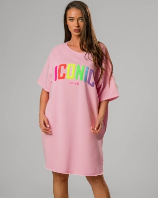 Рокля Iconic Club, Розов Цвят