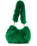 Geanta All The Fluff, Culoare verde