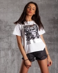Tricou cu paiete Beautiful Day, Negru Culoare