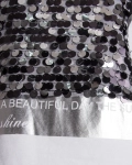Tricou cu paiete Beautiful Day, Negru Culoare