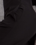 Pantaloni eleganți cu talie înaltă Exquisite, Negru Culoare