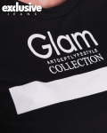 Tricou Glam Life, Negru Culoare