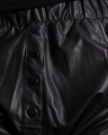 Pantaloni din piele eco Valiant, Negru Culoare