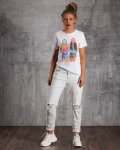 Tricou BFF, Alb Culoare
