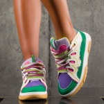 Pantofi sport You & I, Culoare Verde