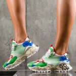 Sneakers Angelique, Culoare verde
