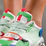 Sneakers Angelique, Culoare verde