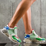 Sneakers Angelique, Culoare verde