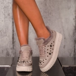 Pantofi sport Admire, Culoare taupe