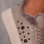 Pantofi sport Admire, Culoare taupe