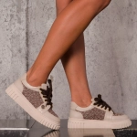 Pantofi sport Figures, Culoare bej