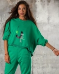 Bluza Match My Energy, Culoare verde