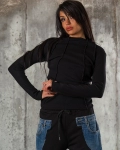 Bluza Casual Fan, Culoare negru