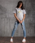 Tricou cu tul Elegancia, Lila Culoare