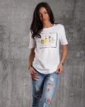 Tricou cu tul Elegancia, Lila Culoare