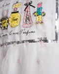 Tricou cu tul Elegancia, Lila Culoare