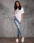 Tricou cu tul Elegancia, Lila Culoare