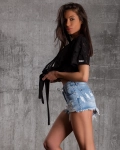 Tricou cu efect rupt Status, Negru Culoare