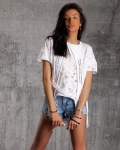 Tricou cu efect rupt Status, Negru Culoare