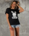 Tricou Bunny Love, Negru culoare