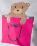 Tricou Trendy Bear, Alb culoare