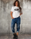 Tricou From Paris With Love, Culoare roz