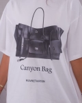 Tricou Canyon Bag, Alb