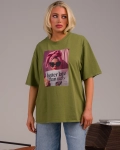 Тениска Better Late Than Ugly, Зелен Цвят