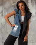 Vesta Hold Me, neagra/denim