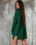 Pulover lung Everlee, Culoare verde