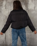 Geaca Livingston umplută cu puf natural, Neagra