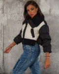 Geaca Livingston umplută cu puf natural, Neagra