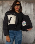 Geaca Livingston umplută cu puf natural, Neagra