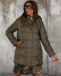 Geaca umpluta cu puf natural Candice, Military