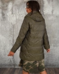 Geaca umpluta cu puf natural Candice, Military