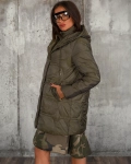 Geaca umpluta cu puf natural Candice, Military