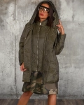 Geaca umpluta cu puf natural Candice, Military