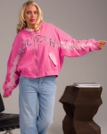 Яке Camaro с щампа на гърба, Розов Цвят