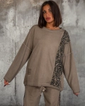Compleu Side By Side, Culoare taupe