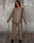 Compleu Side By Side, Culoare taupe