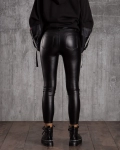 Pantaloni din piele eco Sorella , Negru Culoare