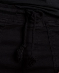 Pantaloni cu șnur Erica, Negru Culoare