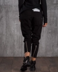 Pantaloni cu fermoare Aspect, Negru Culoare
